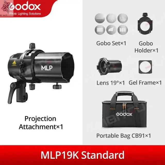 NEW GODOX MLP Spotlight Mount Set 19° / 26° / 36° Lighting Modifiers Godox Mount Lights Accessories for ML60 BI ML30 BI Ai-TechWorld 