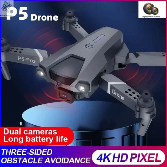 NEW P5 Pro Professional Drone 4K HD ESC Dual Cameras 360° Obstacle Avoidance Optical Flow Positioning DC FPV Dron Toy Helicopter Ai-TechWorld 