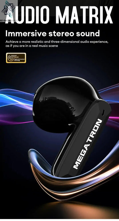 NEW TRANSFORMERS TF-T51 Bluetooth Wireless Earphones Low Latency Gaming Earbuds Long Endurance High Music Headphones Ai-TechWorld 