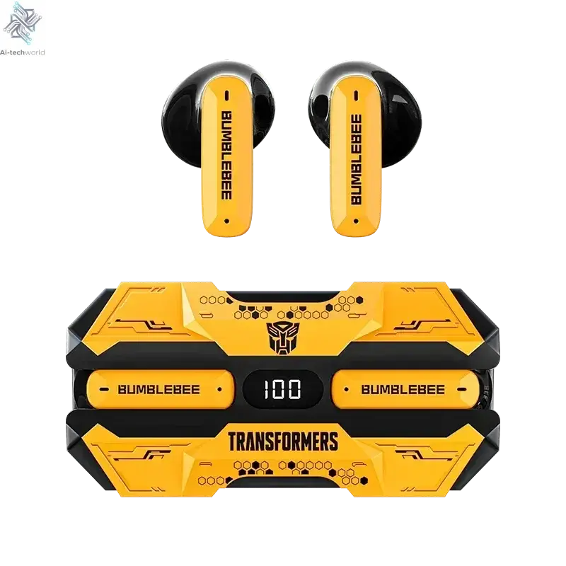 NEW TRANSFORMERS TF-T51 Bluetooth Wireless Earphones Low Latency Gaming Earbuds Long Endurance High Music Headphones Ai-TechWorld 