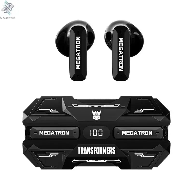 NEW TRANSFORMERS TF-T51 Bluetooth Wireless Earphones Low Latency Gaming Earbuds Long Endurance High Music Headphones Ai-TechWorld 