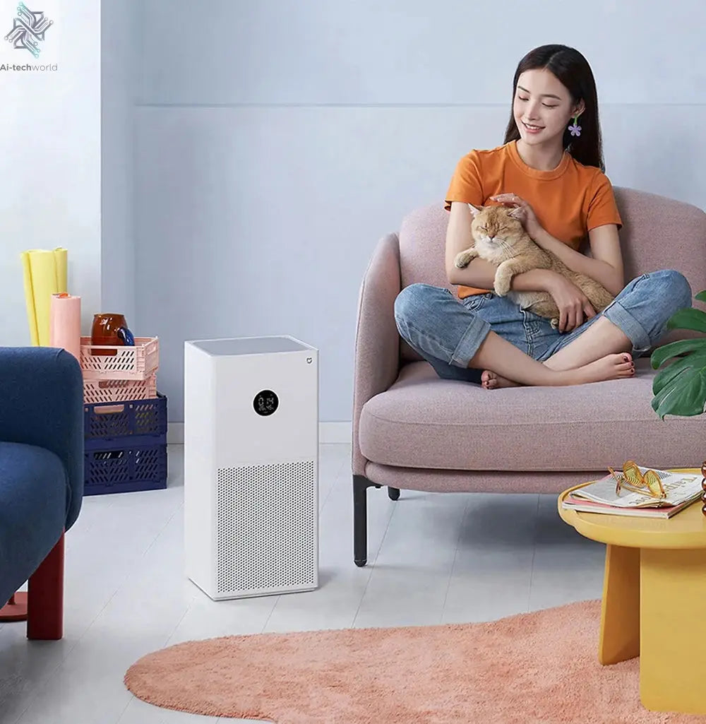 NEW XIAOMI Smart Air Purifier 4 Lite LED Display Quadruple Purification Aldehyde Removal Home Air Ionizer 35.8dB(A) Low noise - Ai-TechWorld