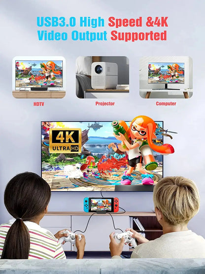 NEWDERY Switch TV Dock for Nintendo Switch&OLED USB C to HDMI Multiport Hub Adapter Portable PD Charger Dock Switch Accessories Ai-TechWorld 