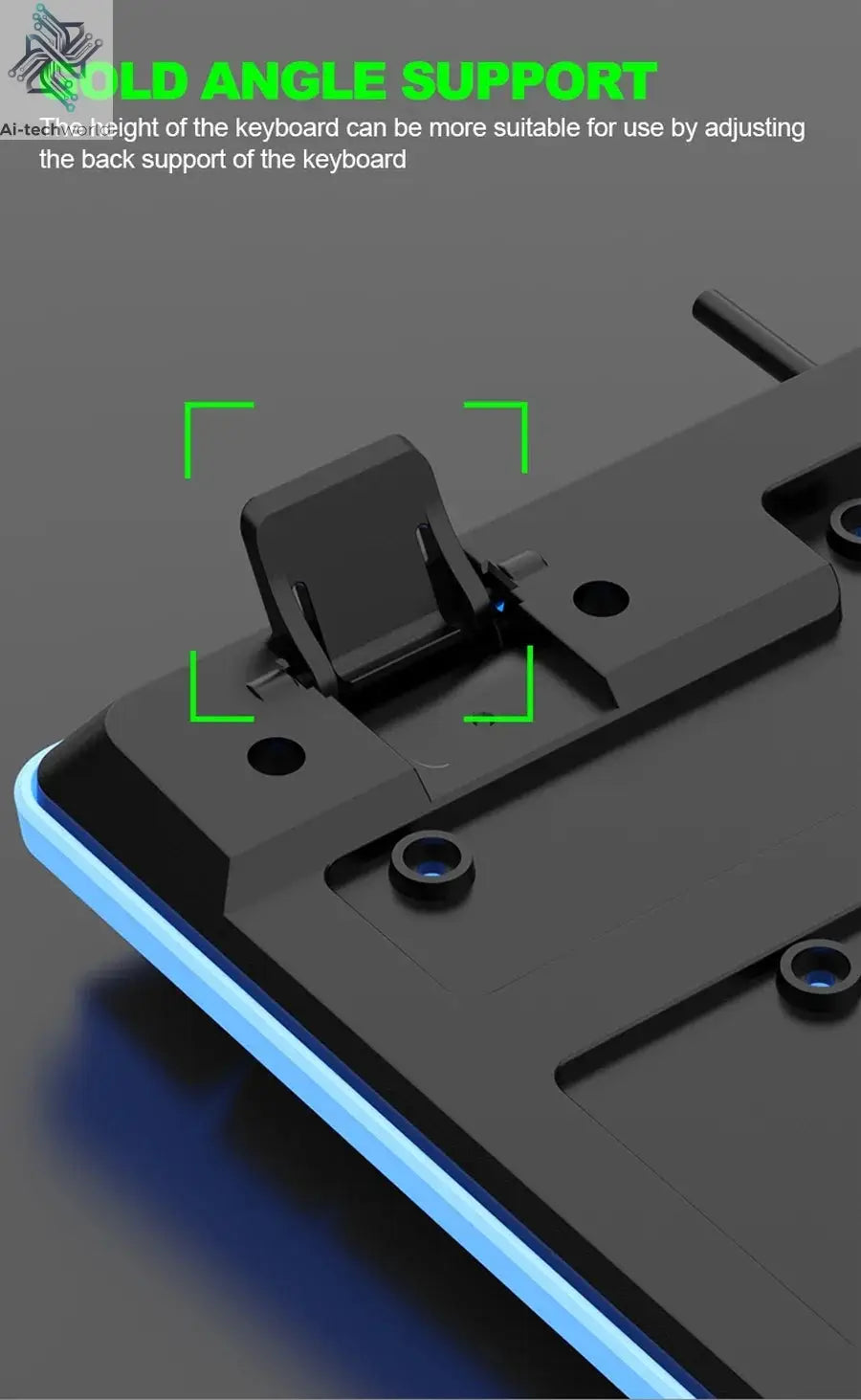 NG GTX350 Gaming Keyboard Mouse Combos Computer Laptop Backlight Gamer Kit LED Wired Usb Keyboard GTX350 Set-Black Ai-TechWorld 