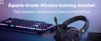 NUBWO G06 Dual Wireless Gaming Headphones 2.4GHz Bluetooth 5.3 Headsets Gamer with Microphone for PS5, PS4, PC, Mobile, Switch Ai-TechWorld 
