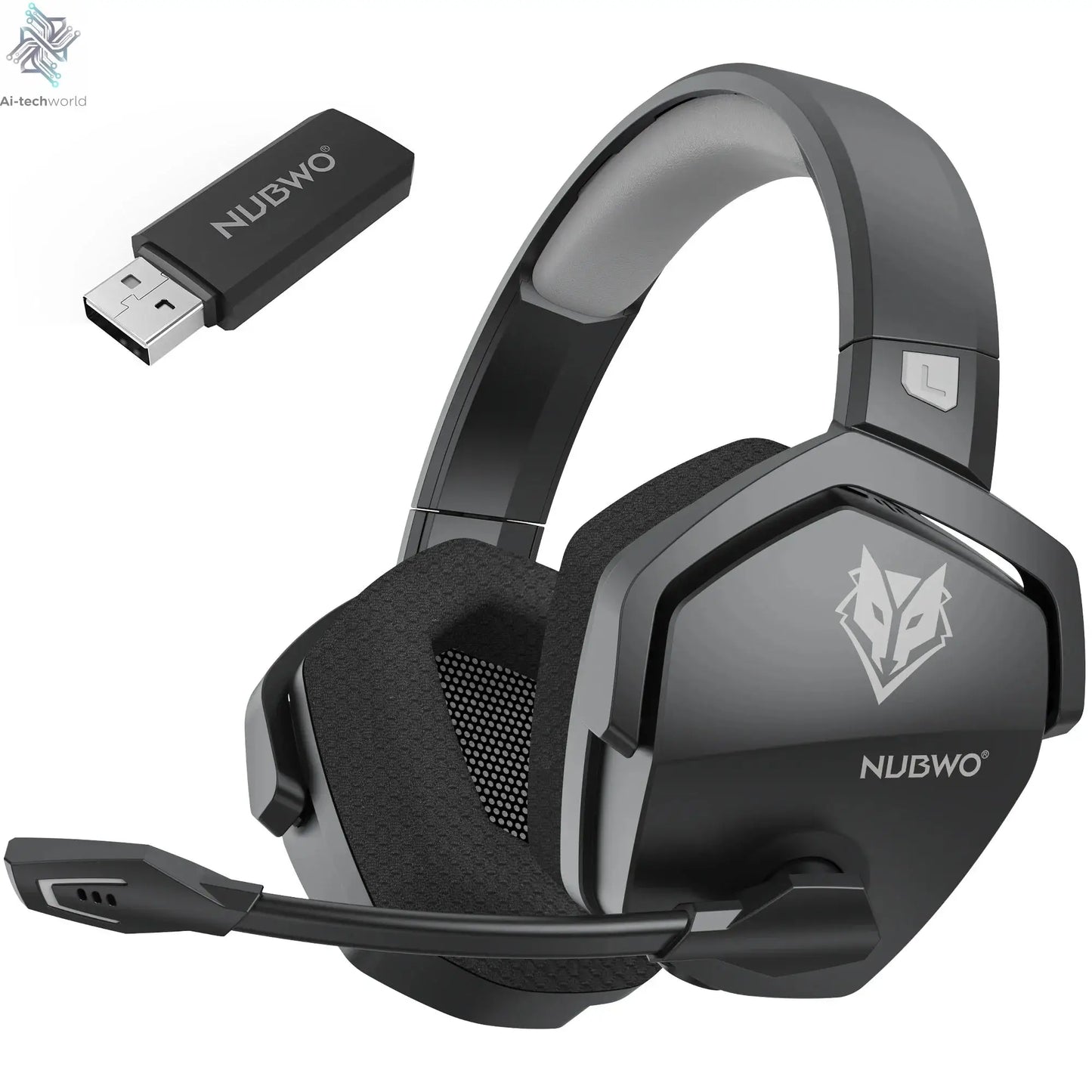 NUBWO G06 Dual Wireless Gaming Headphones 2.4GHz Bluetooth 5.3 Headsets Gamer with Microphone for PS5, PS4, PC, Mobile, Switch Ai-TechWorld 
