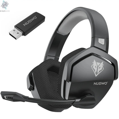 NUBWO G06 Dual Wireless Gaming Headphones 2.4GHz Bluetooth 5.3 Headsets Gamer with Microphone for PS5, PS4, PC, Mobile, Switch Ai-TechWorld 