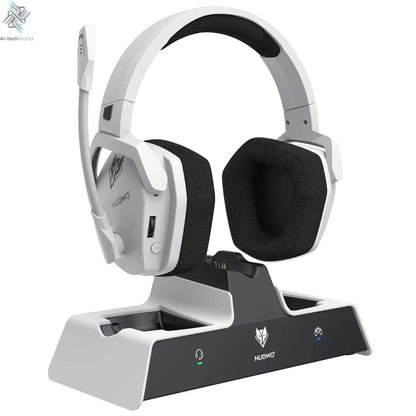 NUBWO G06 Dual Wireless Gaming Headphones 2.4GHz Bluetooth 5.3 Headsets Gamer with Microphone for PS5, PS4, PC, Mobile, Switch Ai-TechWorld 