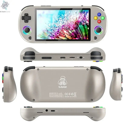 New 128GB M22 Pro Portable Pocket Retro Handheld Video Game Console 5.0 Inch IPS Screen 1920*1080 Display Support LINUX Emelec Ai-TechWorld 