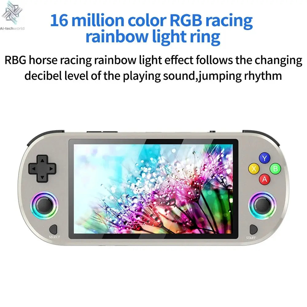 New 128GB M22 Pro Portable Pocket Retro Handheld Video Game Console 5.0 Inch IPS Screen 1920*1080 Display Support LINUX Emelec Ai-TechWorld 