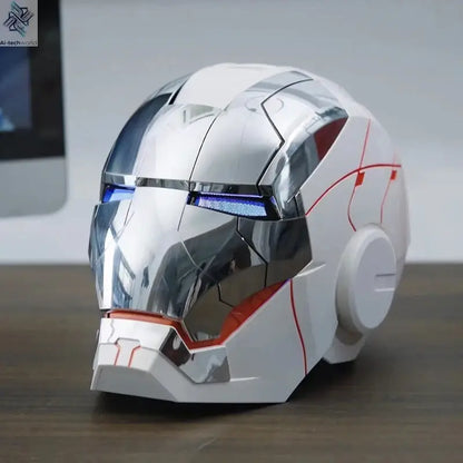 New AutoKing 1:1 Mk5 Iron Man Helmet Cosplay Voice Control Eyes with Light Model Toys for Adult Electric Wearable Christmas Gift Ai-TechWorld 