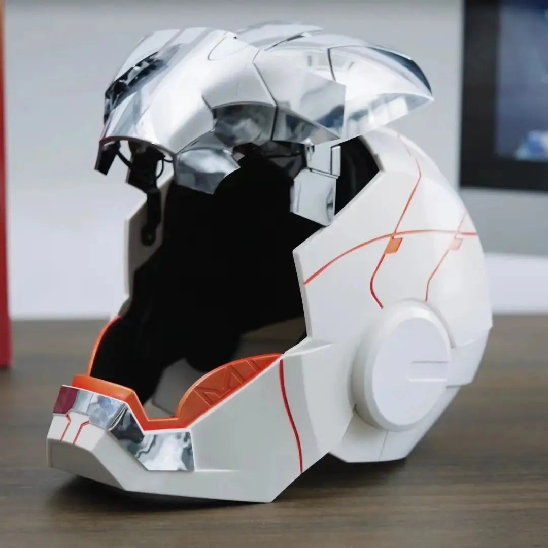 New AutoKing 1:1 Mk5 Iron Man Helmet Cosplay Voice Control Eyes with Light Model Toys for Adult Electric Wearable Christmas Gift Ai-TechWorld 