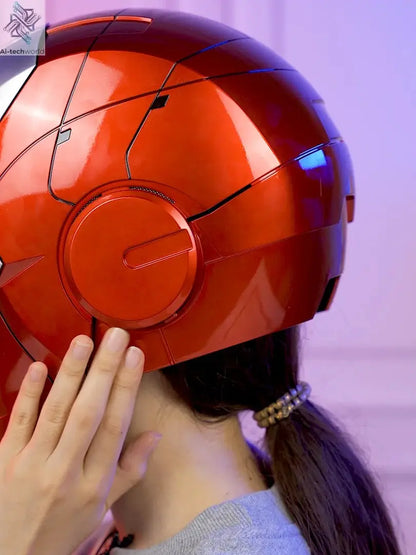 New AutoKing 1:1 Mk5 Iron Man Helmet Cosplay Voice Control Eyes with Light Model Toys for Adult Electric Wearable Christmas Gift Ai-TechWorld 