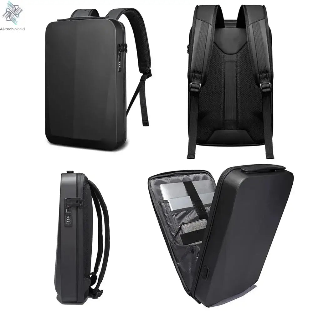 New Business Backpack Large Capacity Waterproof E-sports Laptop Bag Multi-functional Casual Travel PC Hard Shell Men's Backpack Ai-TechWorld 