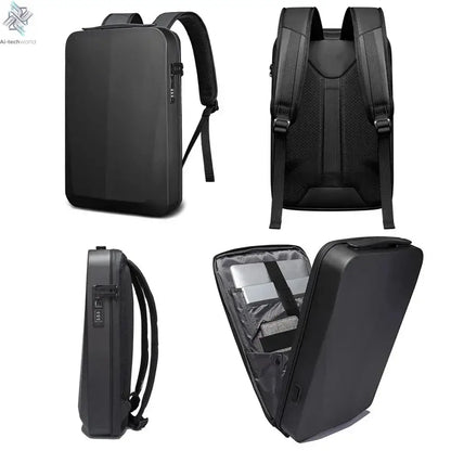 New Business Backpack Large Capacity Waterproof E-sports Laptop Bag Multi-functional Casual Travel PC Hard Shell Men's Backpack Ai-TechWorld 