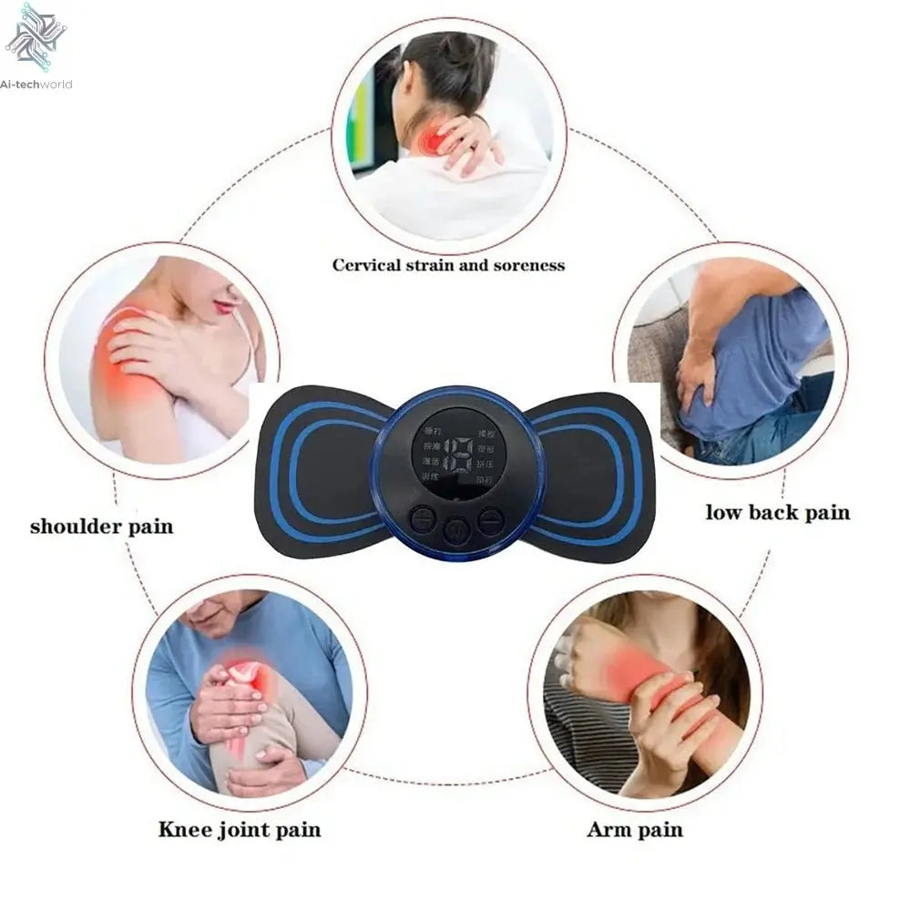 New Cervical Massage Device Mini Massager Micro Current Neck Portable Shoulder Massager to Relieve Fatigue - Ai - TechWorld