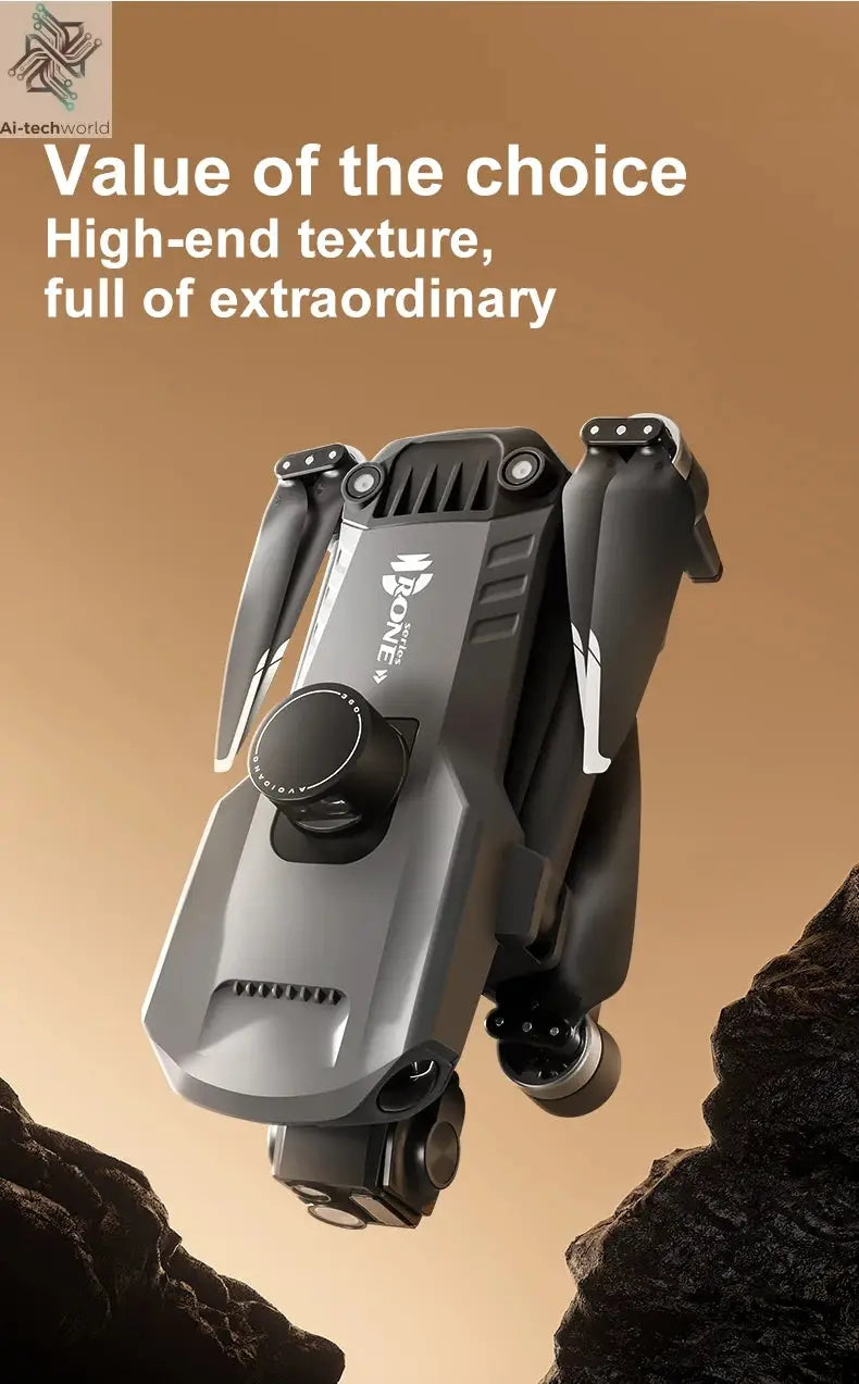 New D12 GPS Drone 3-Axis Gimbal With Touch Screen Profesional 8K HD Camera FPV Obstacle Avoidance Brushless Dron Toy for adult ﻿ Ai-TechWorld 
