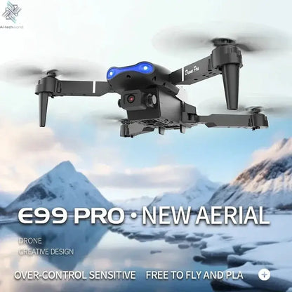 New E99Pro RC Drone 4K Professinal With 1080P Wide Angle HD Camera Foldable Helicopter WIFI FPV Height Hold Gift Toy Ai-TechWorld 