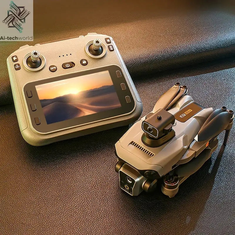 New K19 MAX GPS Drone Professional 8K Camera Aerial FPV Brush Avoiding Obstacle with Large Screen Remote Control Folding Drone Ai-TechWorld 