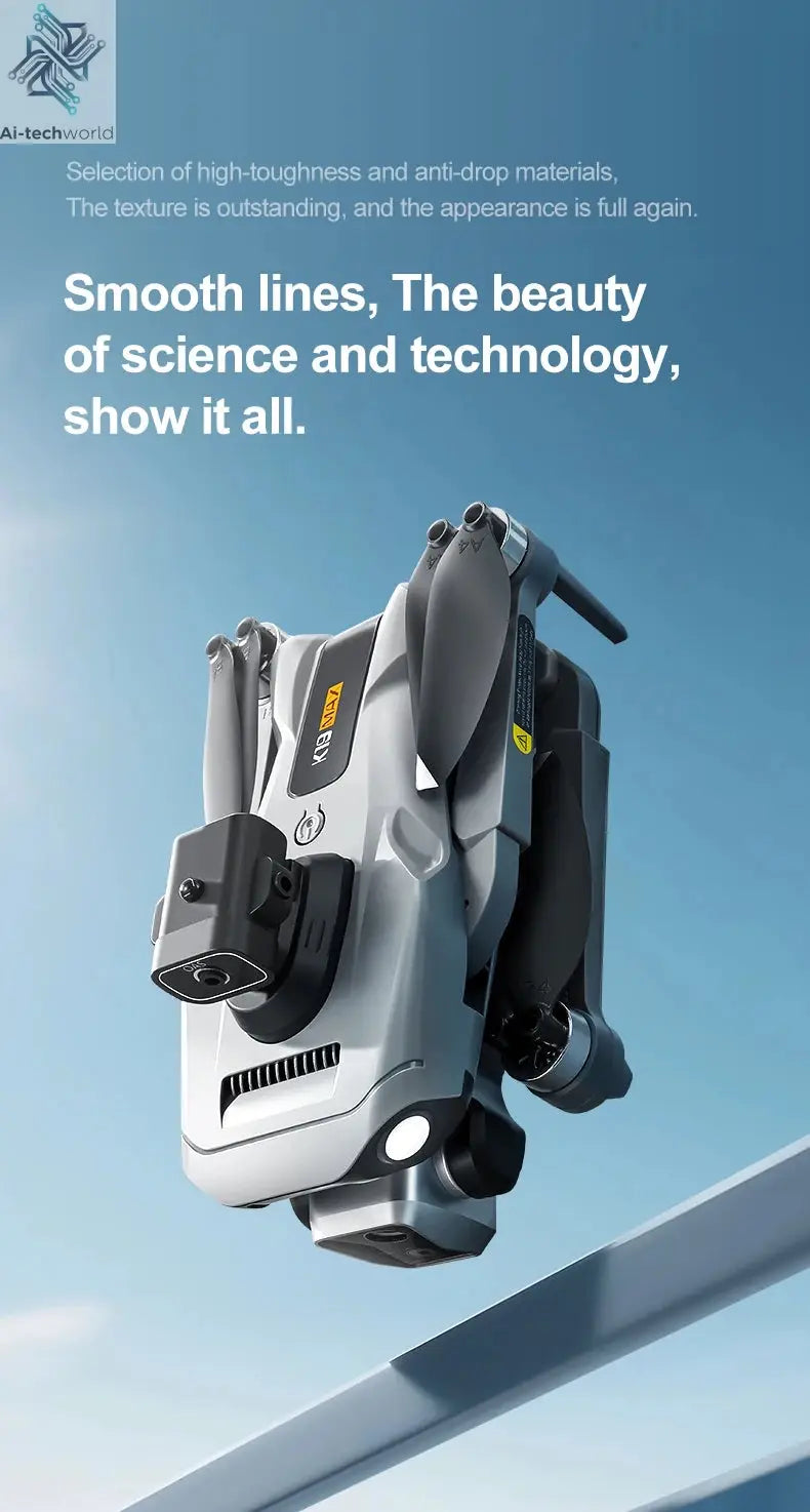 New K19 MAX GPS Drone Professional 8K Camera Aerial FPV Brush Avoiding Obstacle with Large Screen Remote Control Folding Drone Ai-TechWorld 