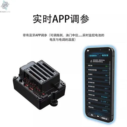 New MJX 10208 Small Monster 1/10 Hypergo 2.4G Brushless High Speed RC Professional Adult Off road Remote Control Vehicle RC Cars Ai-TechWorld 