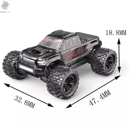 New MJX 10208 Small Monster 1/10 Hypergo 2.4G Brushless High Speed RC Professional Adult Off road Remote Control Vehicle RC Cars Ai-TechWorld 