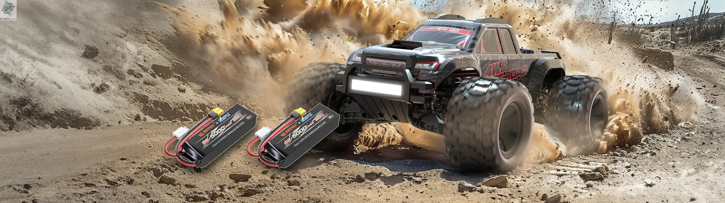 New MJX 10208 Small Monster 1/10 Hypergo 2.4G Brushless High Speed RC Professional Adult Off road Remote Control Vehicle RC Cars Ai-TechWorld 