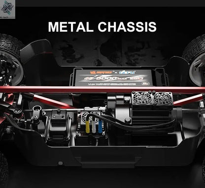 New MJX 10208 Small Monster 1/10 Hypergo 2.4G Brushless High Speed RC Professional Adult Off road Remote Control Vehicle RC Cars Ai-TechWorld 