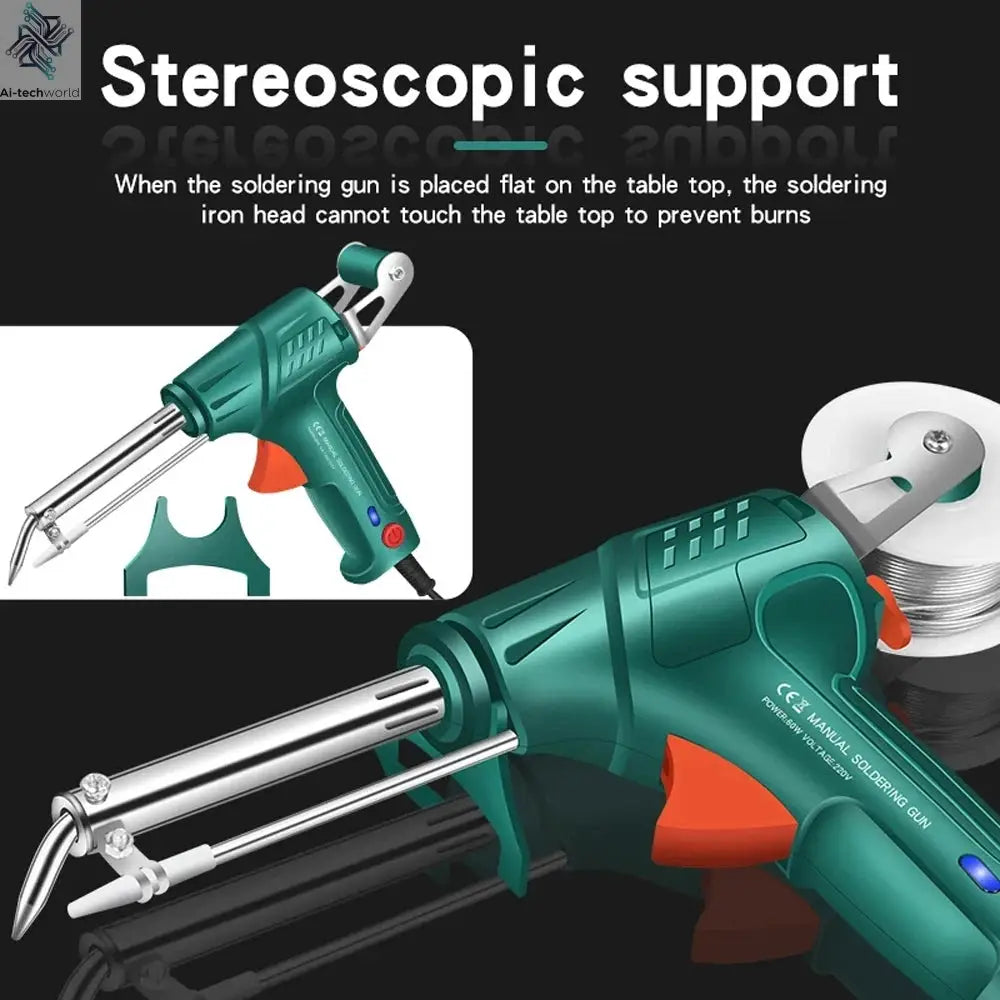 New Multi-Function Iron Welder Automatically Soldering Gun 220V/110V 60W Hand-Held Internal Heating Send Tin Welding Repair Tool - Ai-TechWorld