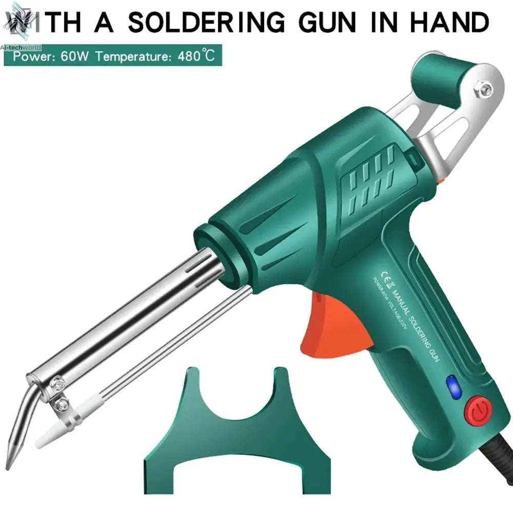 New Multi-Function Iron Welder Automatically Soldering Gun 220V/110V 60W Hand-Held Internal Heating Send Tin Welding Repair Tool - Ai-TechWorld