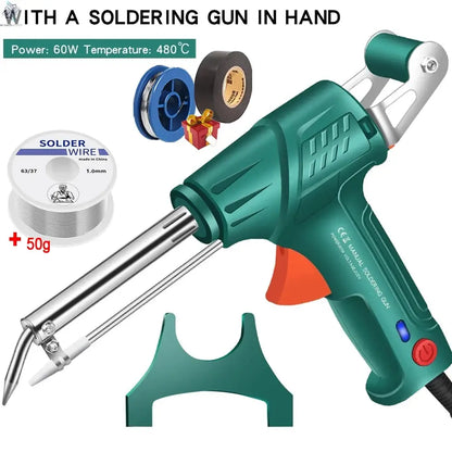 New Multi-Function Iron Welder Automatically Soldering Gun 220V/110V 60W Hand-Held Internal Heating Send Tin Welding Repair Tool - Ai-TechWorld