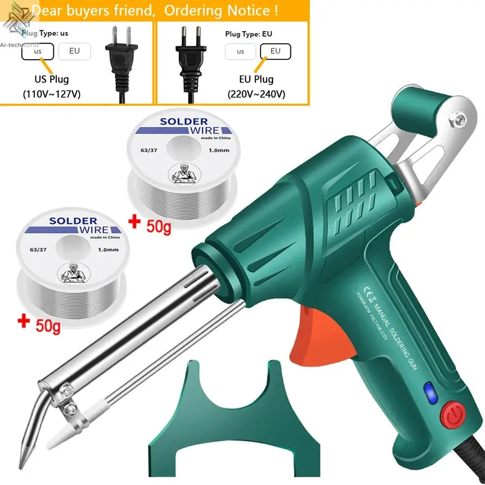 New Multi-Function Iron Welder Automatically Soldering Gun 220V/110V 60W Hand-Held Internal Heating Send Tin Welding Repair Tool - Ai-TechWorld