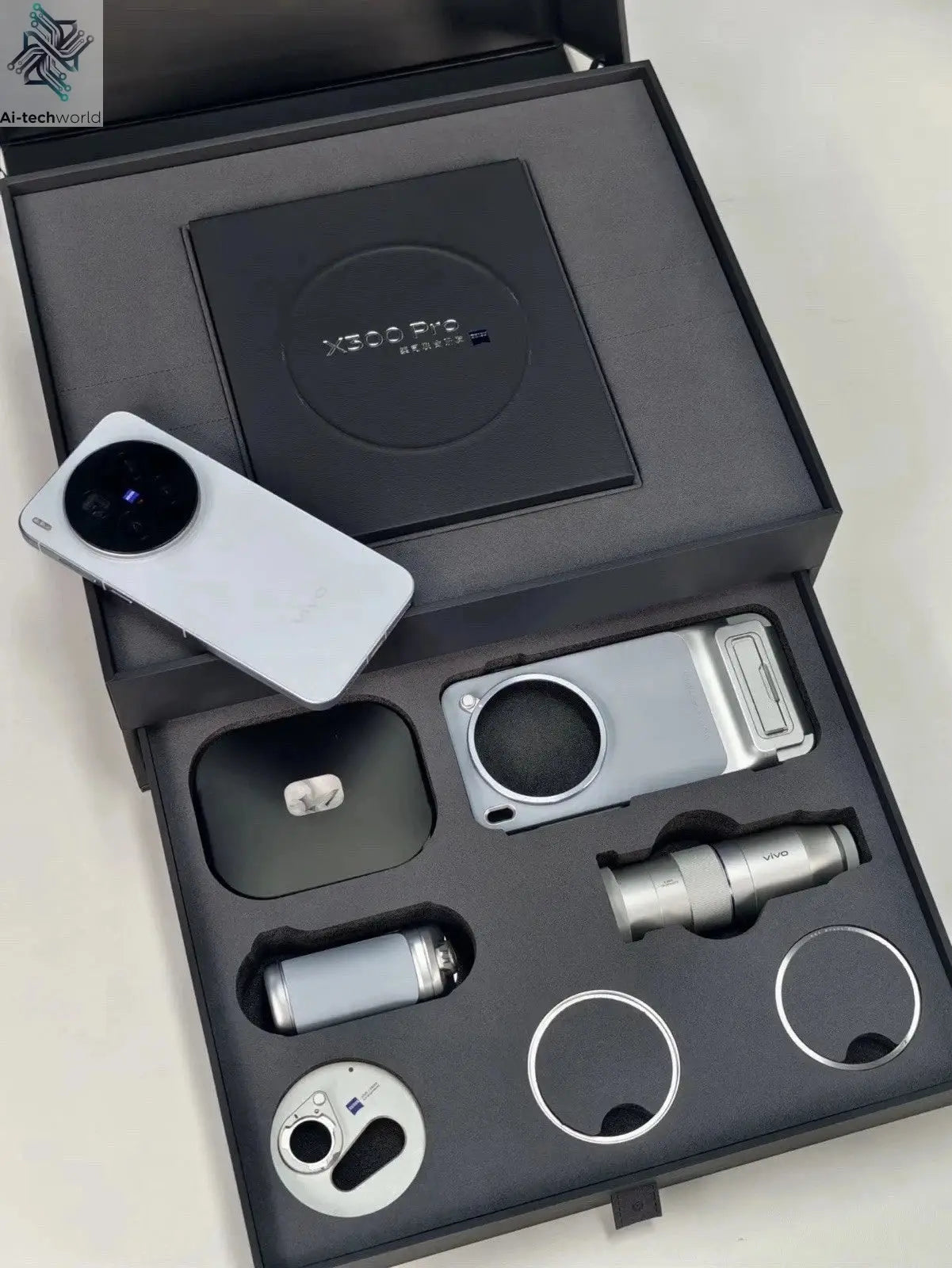 New Original for Vivo X300 pro Photographer Kit: Zeiss 2.35x Telephoto Lens Set Mobile Phone Case, Professional imaging Handle Ai-TechWorld 
