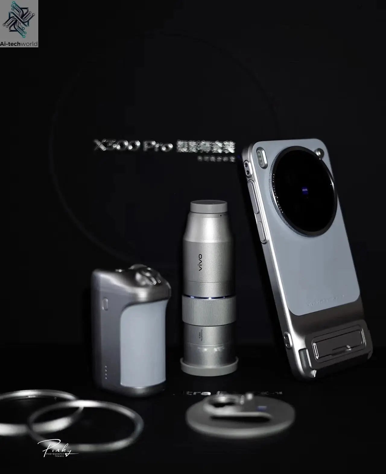 New Original for Vivo X300 pro Photographer Kit: Zeiss 2.35x Telephoto Lens Set Mobile Phone Case, Professional imaging Handle Ai-TechWorld 