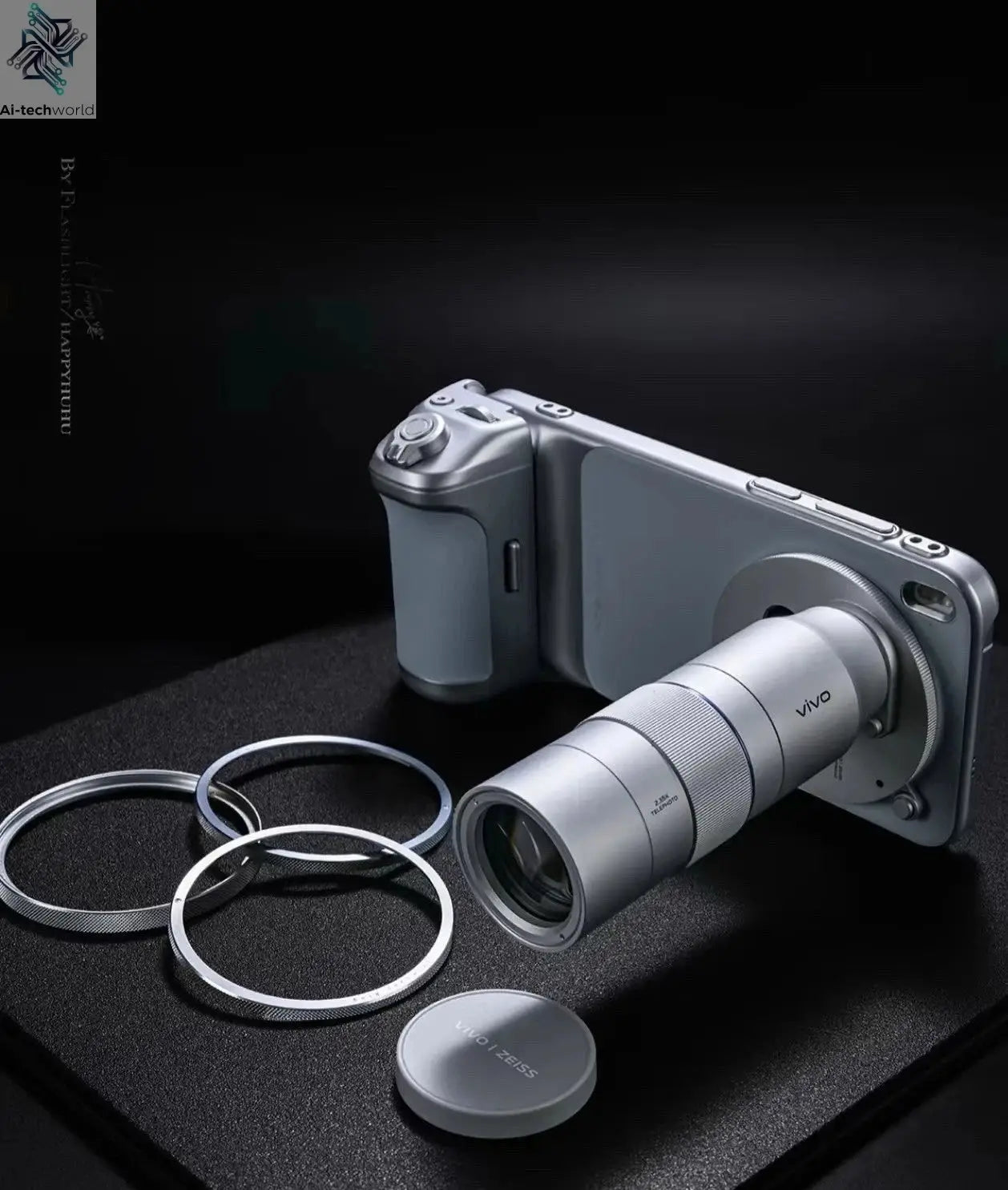 New Original for Vivo X300 pro Photographer Kit: Zeiss 2.35x Telephoto Lens Set Mobile Phone Case, Professional imaging Handle Ai-TechWorld 