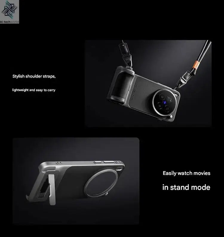 New Original for Vivo X300 pro Photographer Kit: Zeiss 2.35x Telephoto Lens Set Mobile Phone Case, Professional imaging Handle Ai-TechWorld 