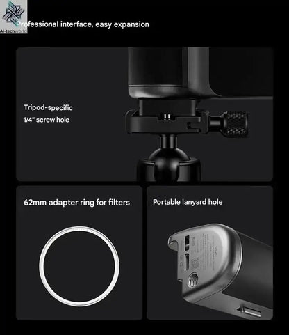 New Original for Vivo X300 pro Photographer Kit: Zeiss 2.35x Telephoto Lens Set Mobile Phone Case, Professional imaging Handle Ai-TechWorld 