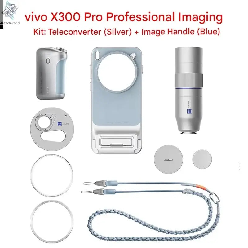 New Original for Vivo X300 pro Photographer Kit: Zeiss 2.35x Telephoto Lens Set Mobile Phone Case, Professional imaging Handle Ai-TechWorld 