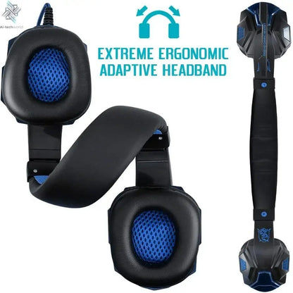 New Professional Wired Gaming Headphones With Microphone Led Light For Computer PS4 PS5 Xbox Bass Stereo PC Gaming Headset Gifts Ai-TechWorld 