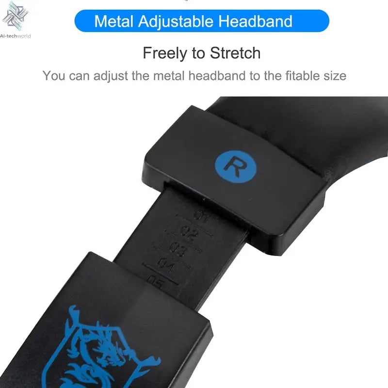 New Professional Wired Gaming Headphones With Microphone Led Light For Computer PS4 PS5 Xbox Bass Stereo PC Gaming Headset Gifts Ai-TechWorld 