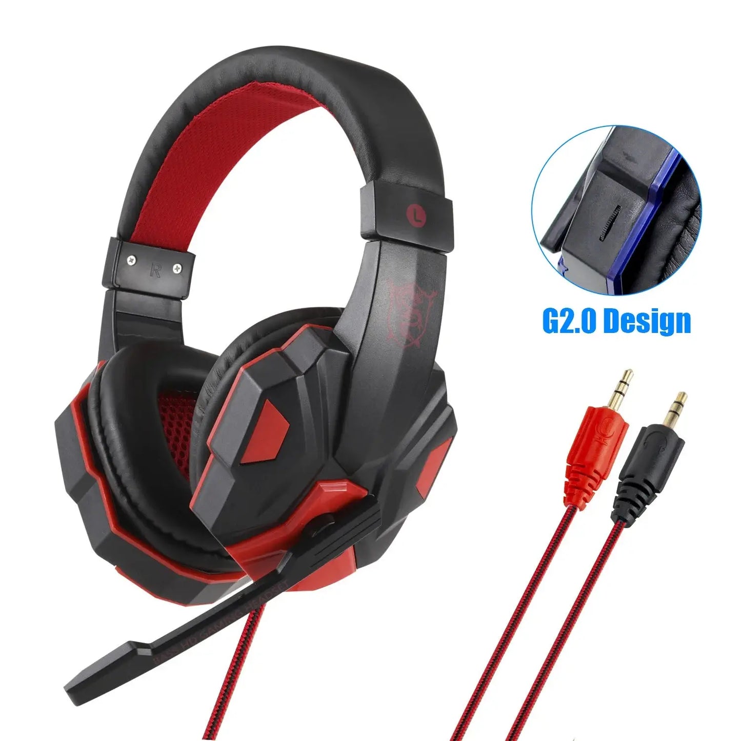 New Professional Wired Gaming Headphones With Microphone Led Light For Computer PS4 PS5 Xbox Bass Stereo PC Gaming Headset Gifts Ai-TechWorld 