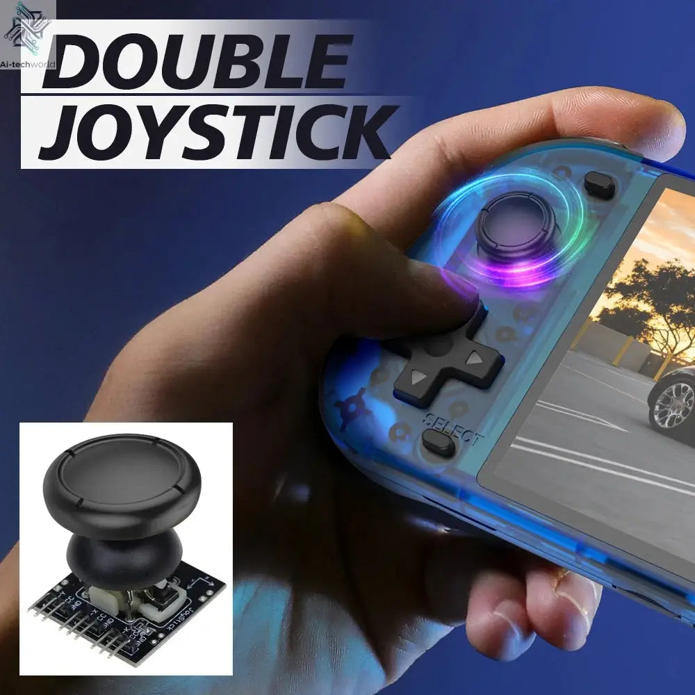 New R50S Retro Handheld Game Console 5.1 Inch Large Screen Linux System 854*480 4200mAh Video Gaming Player Boy Gifts Ai-TechWorld 