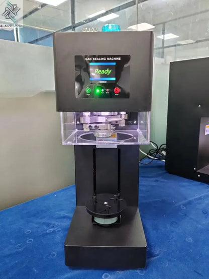 New Technique 5S Intelligent Can Sealing Machine Automatic Lifting And Lowering Non Rotary Plastic PET Tin Jar Beer Cans Seamer Ai-TechWorld 