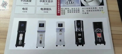 New Technique 5S Intelligent Can Sealing Machine Automatic Lifting And Lowering Non Rotary Plastic PET Tin Jar Beer Cans Seamer Ai-TechWorld 