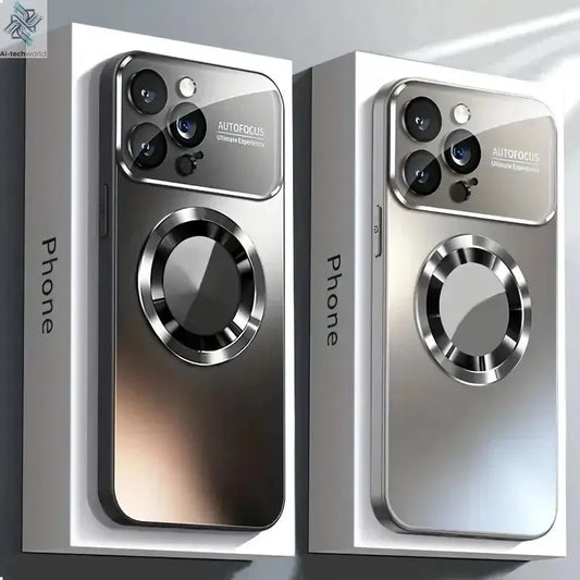 New Titanium Metallic Luxury Matte Case: iPhone Magsafe Ai-TechWorld 