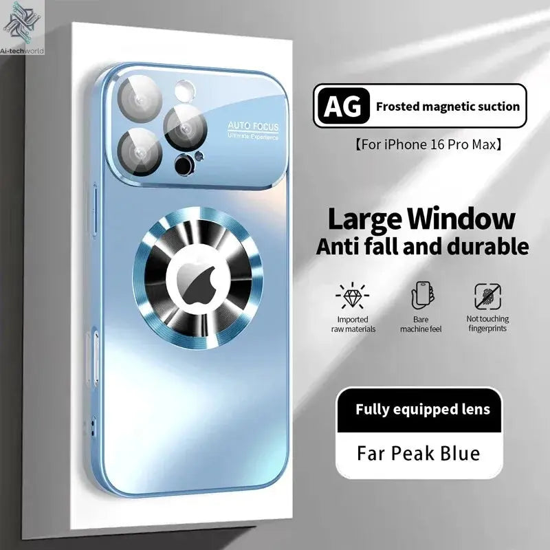 New Titanium Metallic Luxury Matte Case: iPhone Magsafe Ai-TechWorld 