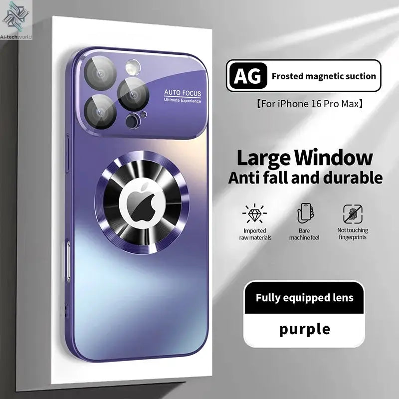 New Titanium Metallic Luxury Matte Case: iPhone Magsafe Ai-TechWorld 