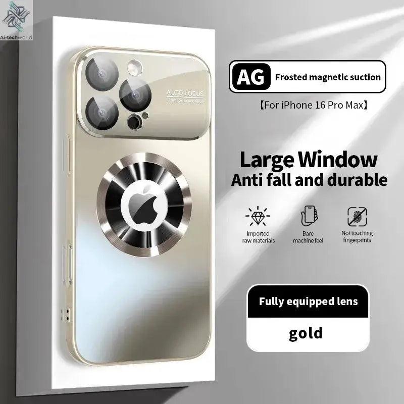 New Titanium Metallic Luxury Matte Case: iPhone Magsafe Ai-TechWorld 