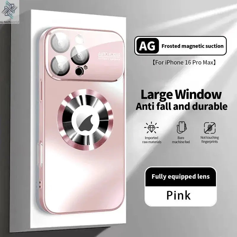 New Titanium Metallic Luxury Matte Case: iPhone Magsafe Ai-TechWorld 