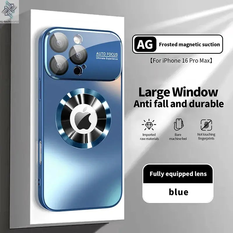 New Titanium Metallic Luxury Matte Case: iPhone Magsafe Ai-TechWorld 